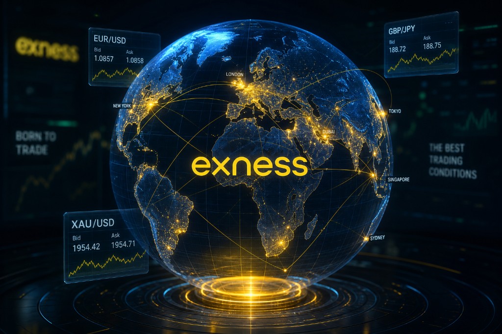 Official Exness logo on a clean fxreviewlab review card