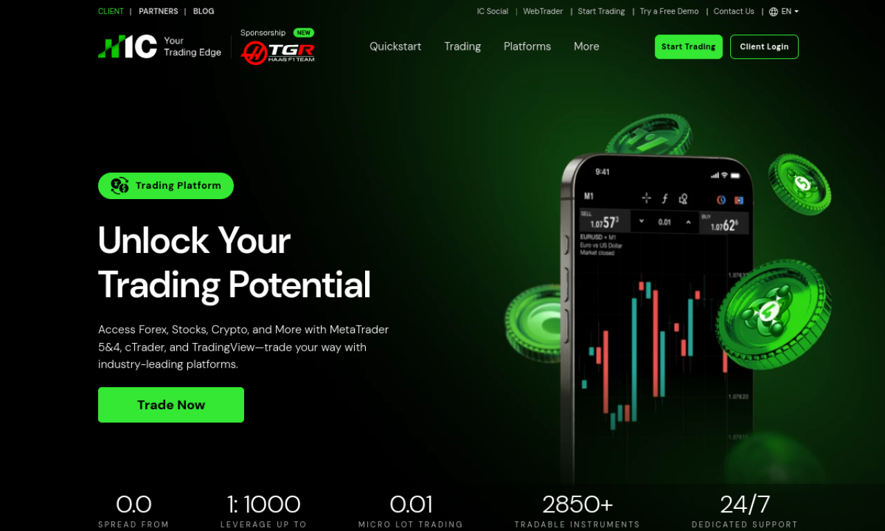IC Markets mobile trading platforms promo banner